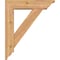 Ekena Millwork Traditional Traditional Smooth Bracket w/ Offset Brace, Western Red Cedar, 5 1/2"W x 20"D x 24"H BKT0604X20X24TRA01SWR - alternate 3